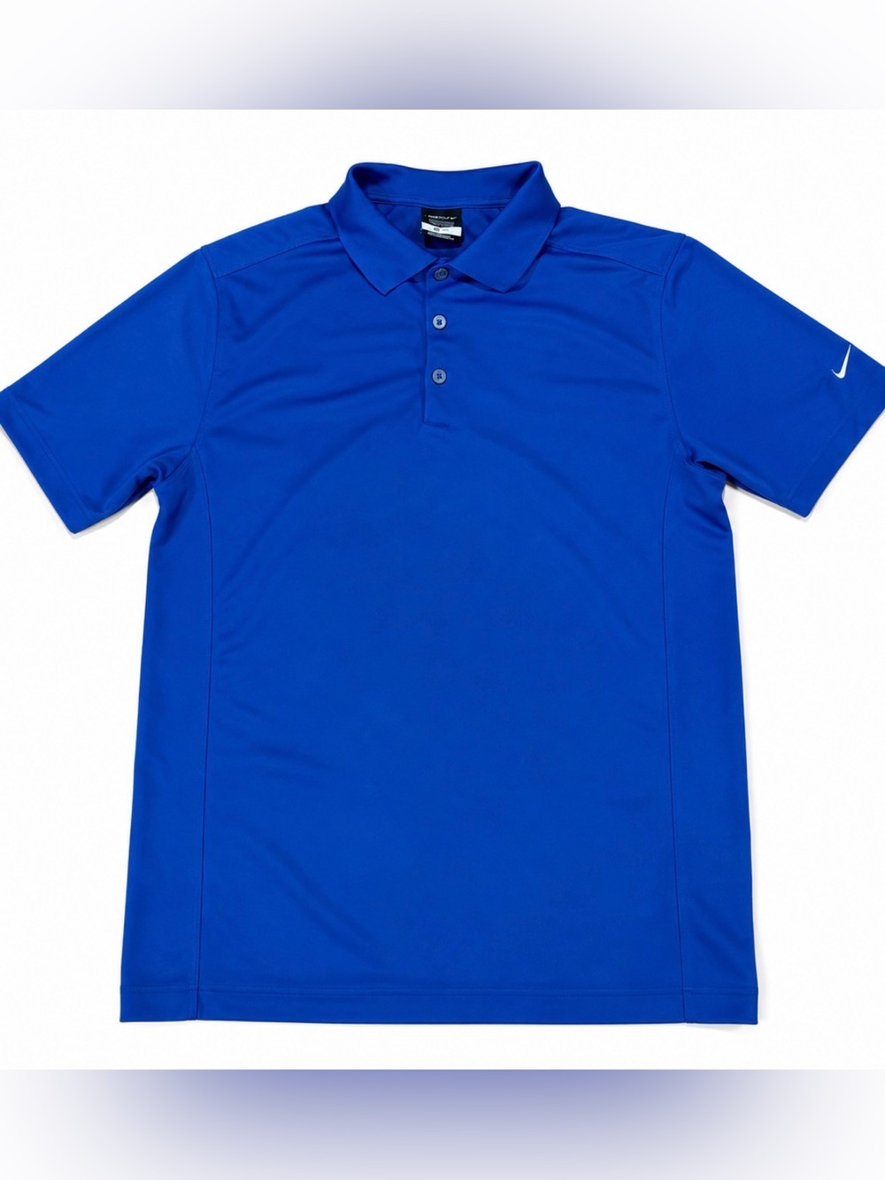 Nike Golf Dri-FIT Polo Shirt Men's Lg Royal Blue Performance Golf Athletic EUC